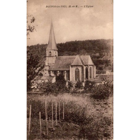 CPA Blénod-lès-Toul église et mont Sorvigne en Meurthe-et-Moselle