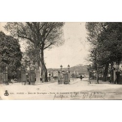 CPA Paris bois de Boulogne porte de Suresnes avec vue sur le mont Valérien