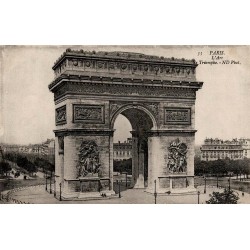CPA Paris Arc de Triomphe vue monumentale de la place de l’Étoile