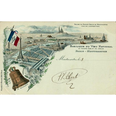 CPA Paris Sacré-Cœur Montmartre Exposition universelle 1900 La Savoyarde circulée 1902