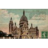 CPA Paris basilique du Sacré-Cœur de Montmartre carte postale colorisée