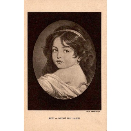 CPA Paris portrait d’une fillette par Jean-Baptiste Greuze reproduction d’art