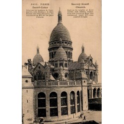 CPA Paris basilique du Sacré-Cœur de Montmartre vue extérieure ancienne