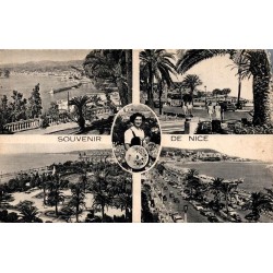 CPSM Souvenir de Nice multivues baie des Anges et Promenade des Anglais