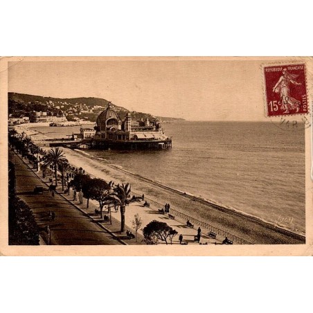 CPSM Nice Promenade des Anglais et Palais de la Jetée Côte d’Azur