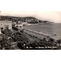 CPSM Nice jardins et mont Boron vue sur le littoral Alpes-Maritimes