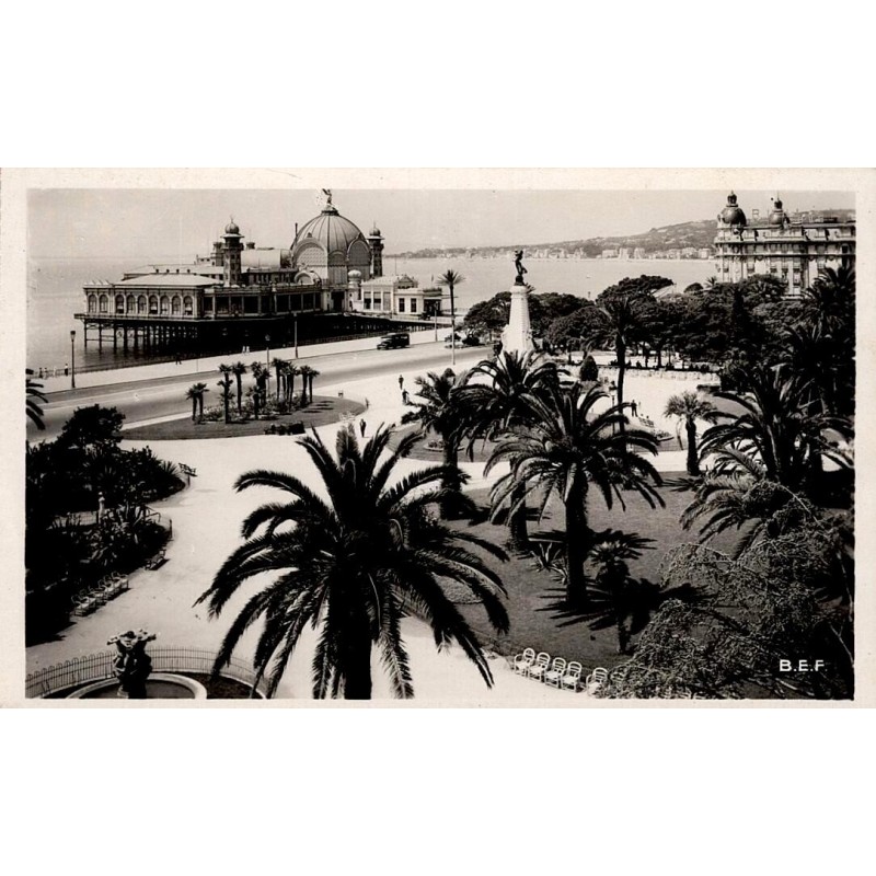 CPSM Nice jardin Albert-Ier et Palais de la Jetée