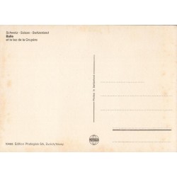 Bulle & Lac de la Gruyère (Suisse) – Carte postale ancienne & vue panoramique