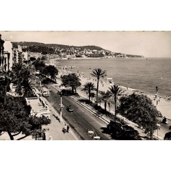 CPSM Nice promenade des Anglais vers le mont Boron