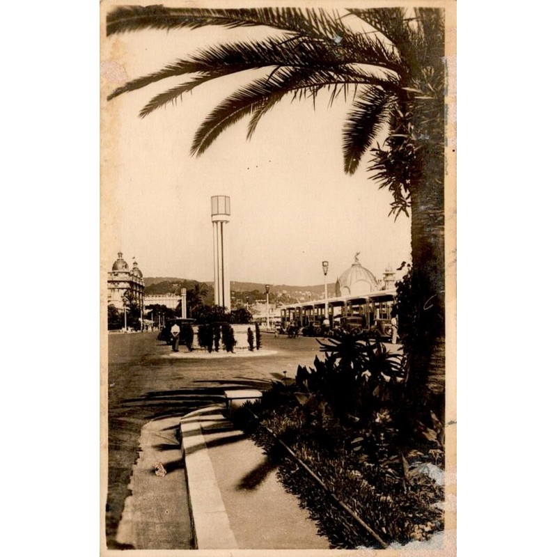 CPA Nice Promenade des Anglais tramway et Palais de la Méditerranée