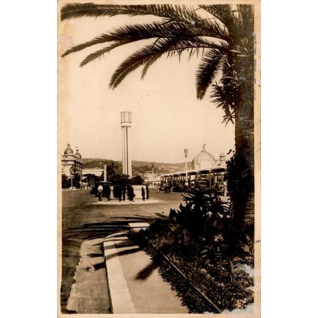 CPA Nice Promenade des Anglais tramway et Palais de la Méditerranée