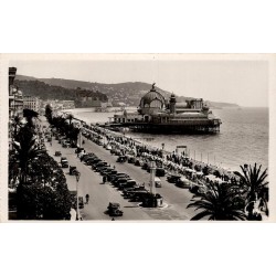 CPSM Nice promenade des Anglais et Palais de la Jetée animé