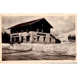 CPSM Valberg auberge Croix du Sapet enneigée Alpes-Maritimes