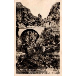 CPSM Menton pont Saint-Louis frontière franco-italienne Alpes-Maritimes