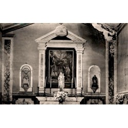 CPSM île Sainte-Marguerite, intérieur de la chapelle Sainte-Marguerite près de Cannes