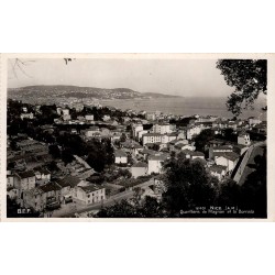 CPSM Nice vue des quartiers de Magnan et de la Bornala avec baie des Anges