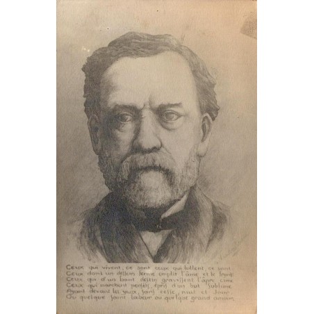 CPA portrait de Victor Hugo avec citation Ceux qui vivent, ce sont ceux qui luttent