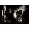 CPSM portail monumental en pierre photographié de nuit, vue architecturale française
