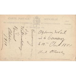 CPA Bruxelles 1910 Jardins Suisses Exposition Universelle