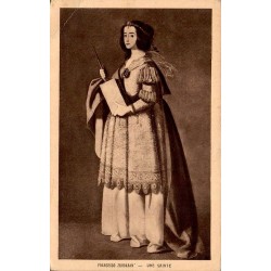 CPA Peinture Une Sainte par Francesco Zurbaran conservee au Musee des Beaux-Arts de Strasbourg Editions Braun et Cie