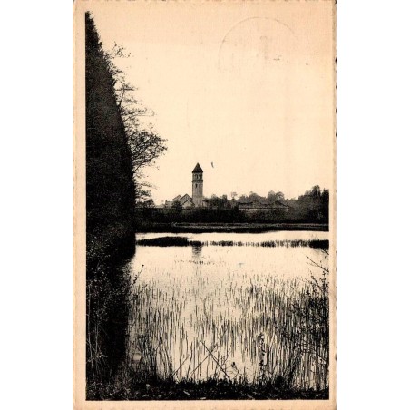 CPSM Abbaye Notre-Dame d Orval vue de L Etang Noir et du clocher Editions Ern Thill Bruxelles