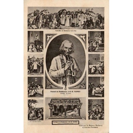 CPA Ars sur Formans portrait et sceneries du Bienheureux Cure d Ars Jean-Marie Vianney Maison Mallaval