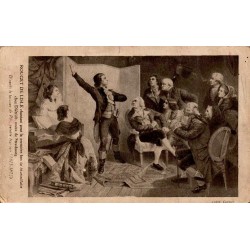 CPA Rouget de Lisle chantant la Marseillaise a Strasbourg tableau Pils edition Crete
