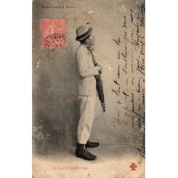 CPA humour Bidouillart a Paris On dirait celle de chez nous timbre Semeuse 1905