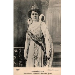 CPA Paris Mi-Careme 1912 Reine des Reines Mademoiselle Paradeis photo Braunstein ELD