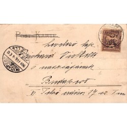 CPA Judaïca - Prière du rabbin - Voyagée Budapest 1901