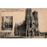 Carte postale ancienne de l’Église Saint-Thomas  à Reims, prise depuis l’Avenue de Laon