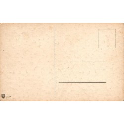 CPA illustration sous-bois fleuri femme et enfant