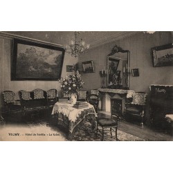 Carte postale ancienne – Salon de l’Hôtel de Séville – Vichy (Allier)