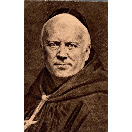 CPA représentant le portrait de Dom Guéranger, premier abbé de Solesmes, éditée au début du XXᵉ siècle.