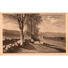 CPA Radolfzell am Bodensee, rive arborée et barque au bord du lac de Constance, correspondance datée 1915