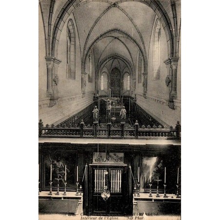 CPA Chamrousse Isère intérieur de l'église ancienne ND Phot mobilier religieux