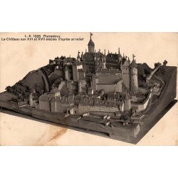 CPA Porrentruy château XVIe XVIIe siècles relief maquette Suisse Jura
