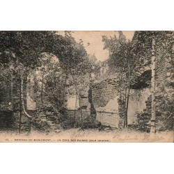 CPA château de Mariemont à Morlanwelz, ruines de l'aile gauche, Belgique, circulée en 1906
