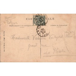 CPA Mariemont – Ruines du château aile gauche – Belgique 1906