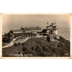 CPSM Vienne Wien Höhenstrasse Leopoldsberg église et panorama, photographie ancienne d'Autriche