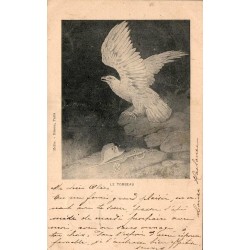 CPA Le Tombeau aigle casque à pointe sabre militaire allemand 1903