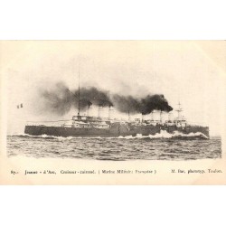 CPA Jeanne-d’Arc croiseur cuirassé de la Marine Militaire Française M. Bar Toulon