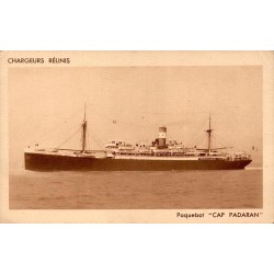 CPSM paquebot Cap Padaran des Chargeurs Réunis, navire de la marine marchande française