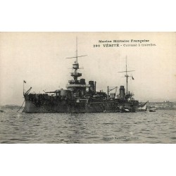 CPA cuirassé Vérité de la Marine militaire française, Phototypie Marius Bar Toulon, série 290