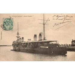 CPA croiseur cuirassé Amiral Gueydon Marine française Collection Andrieu n°236 vers 1904