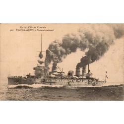 CPA croiseur-cuirassé Victor-Hugo Marine militaire française Marius Bar Toulon n°422 en 1915