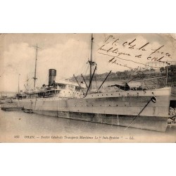 CPA Oran paquebot Sidi-Brahim Société Générale de Transports Maritimes LL n°235 vers 1920