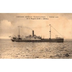 CPA paquebot S.S. Niagara Compagnie Générale Transatlantique French Line