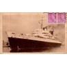 CPSM paquebot Ville d’Oran Compagnie Générale Transatlantique, vue du navire à quai
