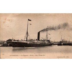 CPA La Pallice paquebot Orivia dans l’avant-port de La Rochelle vers 1904